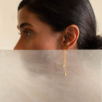 22k Yellow Gold Drop Boond Earrings