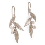 White Rhodium Plated Brass Haya Earring