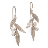 White Rhodium Plated Brass Haya Earring