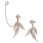 Isaro Mini Earrings White Rhodium Plated Brass