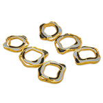 gold plated aqua earring